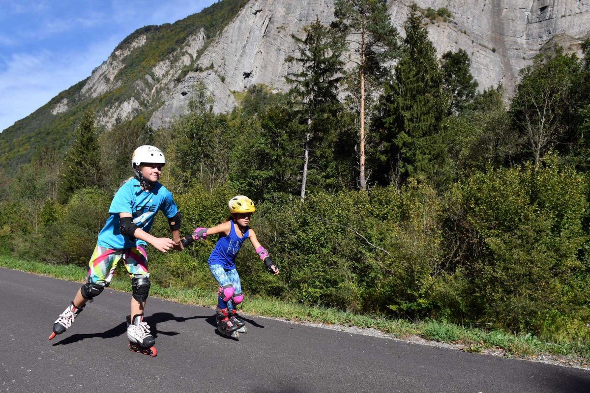 En roller sur la voie verte