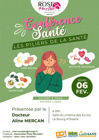 GEZONDHEIDSCONFERENTIE: De pijlers van gezondheid_Le Bourg-d’Oisans