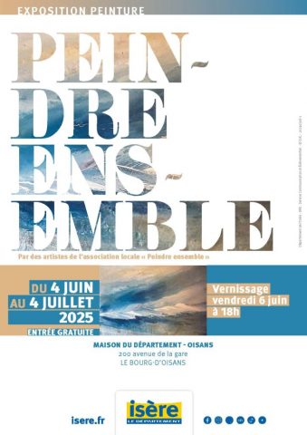 tentoonstelling door de vereniging Peindre Ensemble_Le Bourg-d’Oisans
