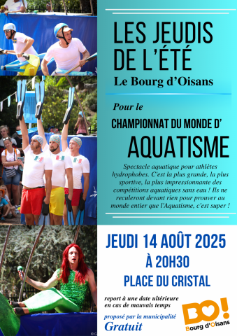 Jeudi du Bourg – het wereldkampioenschap waterfietsen – compagnie la Bugn_Le Bourg-d’Oisans