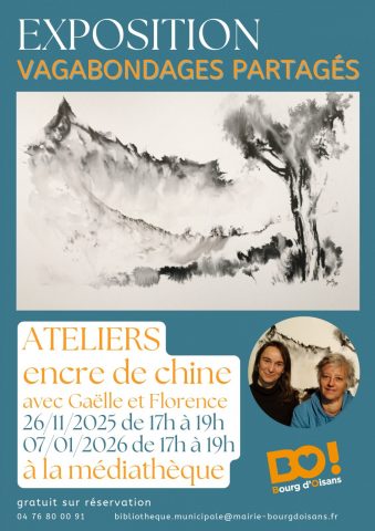 Workshops Oost-Indische inkt tekenen_Le Bourg-d’Oisans