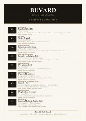 Zomeragenda Café Buvard