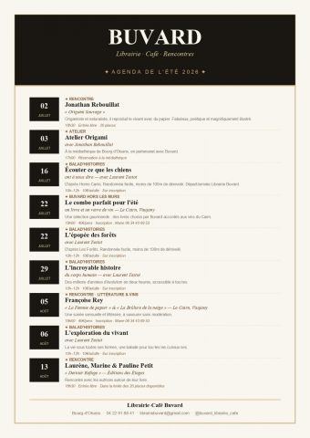 Zomeragenda Café Buvard_Le Bourg-d’Oisans