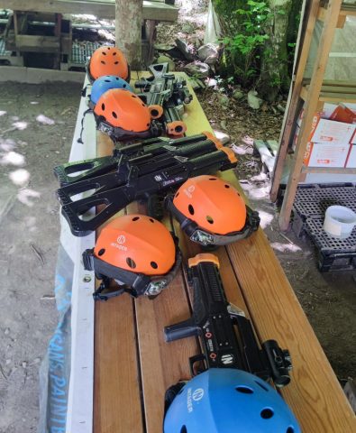 Lasergame in het bos_Le Bourg-d’Oisans
