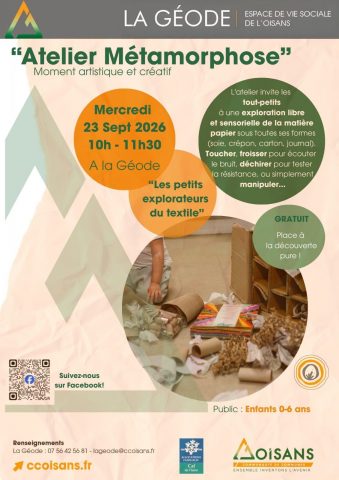 Workshop Metamorfose – De kleine textielontdekkers_Le Bourg-d’Oisans